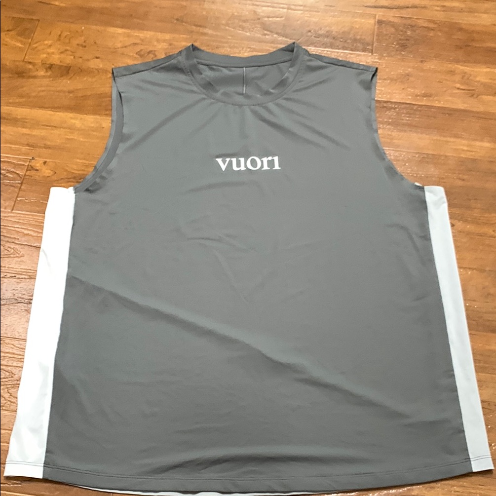 Vuori Sleeveless Grey Athletic Tank Top